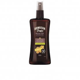 козметика,за,защита,от,слънце,hawaiian,tropic,coconut,&,argan,dry,spf30,solar,oil,200ml,brown