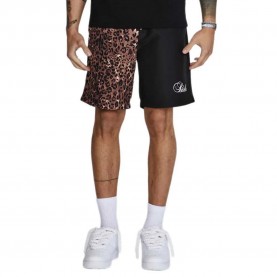 къси,панталони,мъжки,панталони,siksilk,animal,print,shorts,black