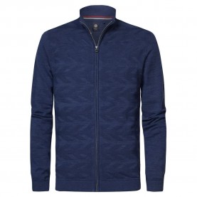 блуза,мъжки,пуловери,petrol,industries,kwc212,full,zip,sweater,blue