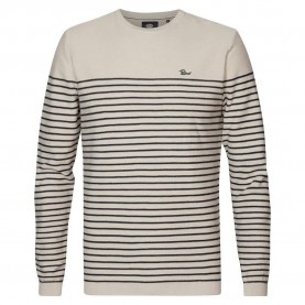 блуза,мъжки,пуловери,petrol,industries,kwr201,sweater,antique,white,melee,(beige)