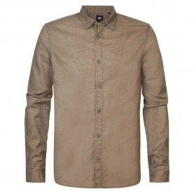 риза,с,дълъг,ръкав,мъжки,ризи,petrol,industries,sil403,long,sleeve,shirt,dark,sand,(beige)