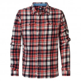 риза,с,дълъг,ръкав,мъжки,ризи,petrol,industries,sil405,long,sleeve,shirt,red