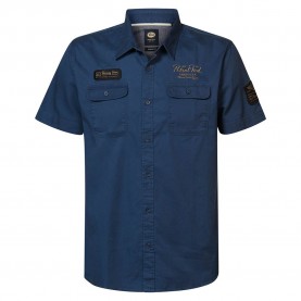 риза,с,къс,ръкав,мъжки,ризи,petrol,industries,sis411,short,sleeve,shirt,blue