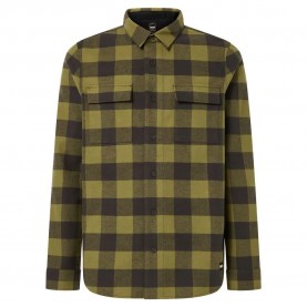 карирана,риза,мъжки,ризи,oakley,bear,cozy,flannel,long,sleeve,shirt,green,(new,dk,brush,fern,check)