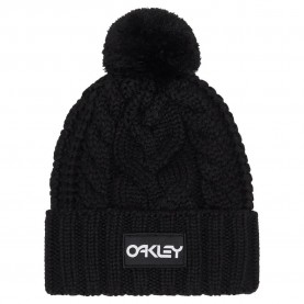 шапка,всички,шапки,oakley,harper,pom,beanie,black,white,logo,(black)