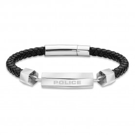 бижутерия,police,peagb2119634,bracelet,silver,(black)