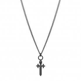бижутерия,police,pejgn2112802,necklace,silver,(black)