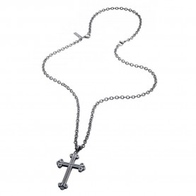 бижутерия,police,pj26552blk.02,necklace,silver