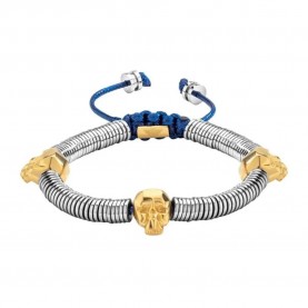 бижутерия,police,pj26553bssg02,bracelet,golden,(grey)