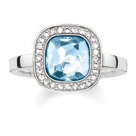 бижутерия,thomas,sabo,tr2029,059154,ring,clear,(silver)