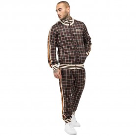 анцуг,мъжки,анцузи,lonsdale,hedley,slim,fit,tracksuit,brown,(brown,ecru,orange)