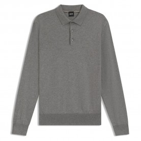 дамски,блузи,с,яка,мъжки,блузи,с,яка,boss,gemello,long,sleeve,polo,grey,(silver)