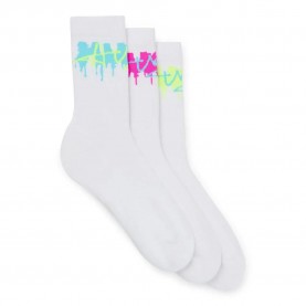 чорапи,мъжки,чорапи,hugo,melted,logo,socks,3,pairs,white,(white)