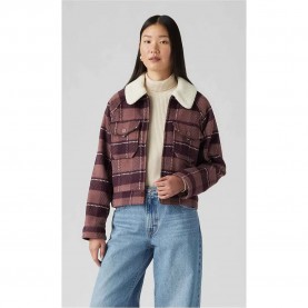 яке,дамски,якета,и,палта,levi's®,flannel,shrunken,90s,jacket,brown