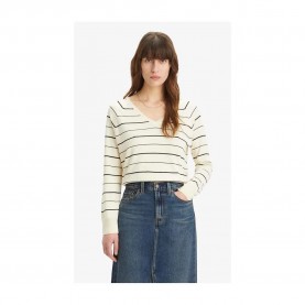 блуза,дамски,пуловери,дамски,плетени,дрехи,levi´s,®,petal,v,neck,sweater,white,(white,olympic,stripe,wh,0007)