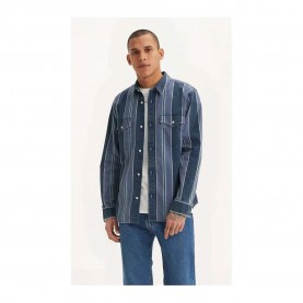 риза,с,дълъг,ръкав,мъжки,ризи,levi's®,relaxed,fit,western,long,sleeve,shirt,blue
