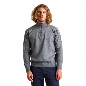 Блуза Slam Seawool half zip sweater - Grey (Medium Grey) блуза,мъжки,пуловери,дамски,пуловери,slam,seawool,half,zip,sweater,grey,(medium,grey)