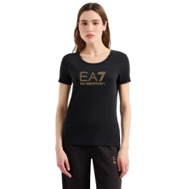 Тениска EA7 EMPORIO ARMANI 8NTT67_TJDQZ short sleeve T-shirt - Black (Black) тениска,дамски,тениски,ea7,emporio,armani,8ntt67,tjdqz,short,sleeve,t,shirt,black,(black)