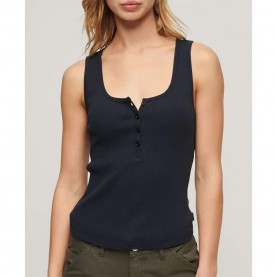 тениска,дамски,тениски,superdry,essential,button,down,sleeveless,t,shirt,eclipse,navy,(black)