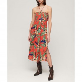 рокля,дамски,поли,и,рокли,superdry,smocked,midi,beach,long,dress,multicolor