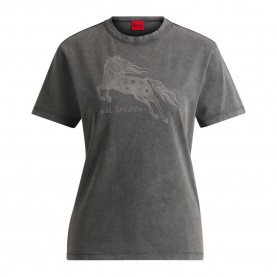 тениска,дамски,тениски,hugo,damacia,10260613,short,sleeve,t,shirt,grey