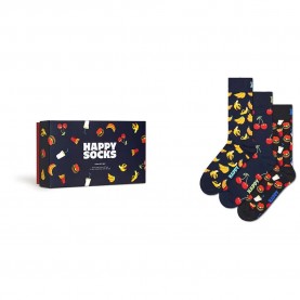 чорапи,мъжки,чорапи,happy,socks,foods,gift,set,crew,socks,3,pairs,multicolor,(navy)