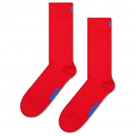 чорапи,мъжки,чорапи,happy,socks,solid,crew,socks,red,(red)