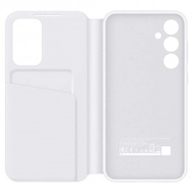 Samsung Galaxy S23 FE Smart View Wallet flip phone case - Clear (White) други,аксесоари,samsung,galaxy,s23,fe,smart,view,wallet,flip,phone,case,clear,(white)