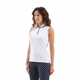 Chervo Ambrosia Woman Sleeveless Polo - White (White) дамски,блузи,с,яка,chervo,ambrosia,woman,sleeveless,polo,white,(white)
