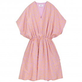 рокля,дамски,поли,и,рокли,makia,snug,3,4,sleeve,short,dress,pink