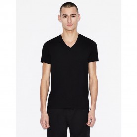 тениска,мъжки,тениски,armani,exchange,8nzt75,zja5z,short,sleeve,v,neck,t,shirt,black
