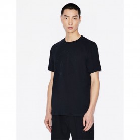 тениска,мъжки,тениски,armani,exchange,8nztcd,z8h4z,short,sleeve,v,neck,t,shirt,black