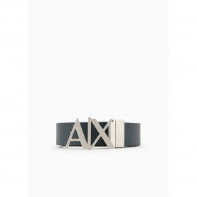 колан,колани,armani,exchange,951017,cc505,leather,belt,navy,white,(blue)