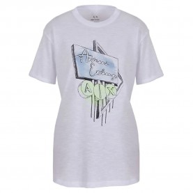 тениска,дамски,тениски,armani,exchange,3dyt17,yj3sz,short,sleeve,t,shirt,white