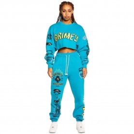 блуза,дамски,блузи,grimey,destroy,all,fear,sweatshirt,blue,(blue)