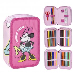 канцеларски,принадлежности,cerdá,minnie,giotto,premium,pencil,case,pink,(fuchsia)