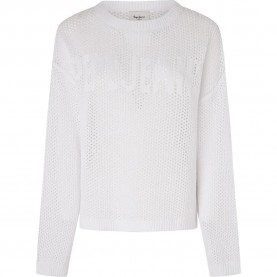 блуза,дамски,пуловери,дамски,плетени,дрехи,pepe,jeans,gisele,sweater,white