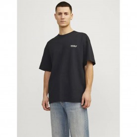 тениска,мъжки,тениски,jack,&,jones,mykonos,geo,short,sleeve,t,shirt,black