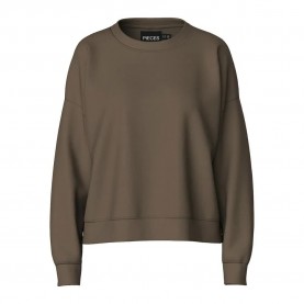 блуза,дамски,блузи,pieces,chilli,sweatshirt,brown,(morel)