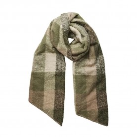 шал,ръкавици,шапки,и,шалове,pieces,pyron,checked,scarf,forest,night,(green)