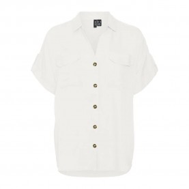риза,с,къс,ръкав,дамски,блузи,дамски,ризи,vero,moda,bumpy,short,sleeve,shirt,snow,white,(white)