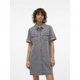 рокля,дамски,поли,и,рокли,vero,moda,jennie,short,sleeve,dress,grey,(medium,grey,denim)