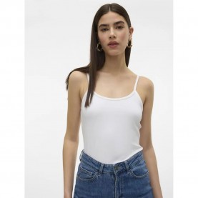 Тениска Vero moda Million sleeveless T-shirt - Bright White тениска,дамски,тениски,vero,moda,million,sleeveless,t,shirt,bright,white