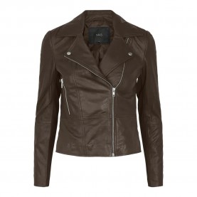 яке,дамски,якета,и,палта,yas,sophie,leather,jacket,brown,(chicory,coffee)