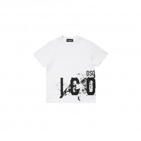 детска,тениска,детски,тениски,dsquared2,kids,relax,icon,short,sleeve,t,shirt,white