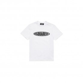 детска,тениска,детски,тениски,dsquared2,kids,relax,short,sleeve,t,shirt,white
