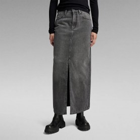 Пола G-Star Viktoria long skirt - Grey (Worn In Tin) пола,дамски,поли,и,рокли,g,star,viktoria,long,skirt,grey,(worn,in,tin)