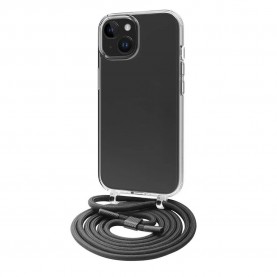 Muvit for change IPhone 15 Lanyard phone case - Clear (Clear / Black) други,аксесоари,muvit,for,change,iphone,15,lanyard,phone,case,clear,(clear,black)