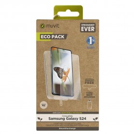 Muvit for change Screen Protector + Galaxy S24 phone case - Clear (Clear) други,аксесоари,muvit,for,change,screen,protector,+,galaxy,s24,phone,case,clear,(clear)