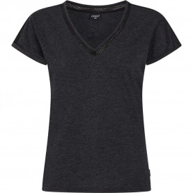 тениска,дамски,тениски,protest,mondays,short,sleeve,v,neck,t,shirt,true,black,(grey)